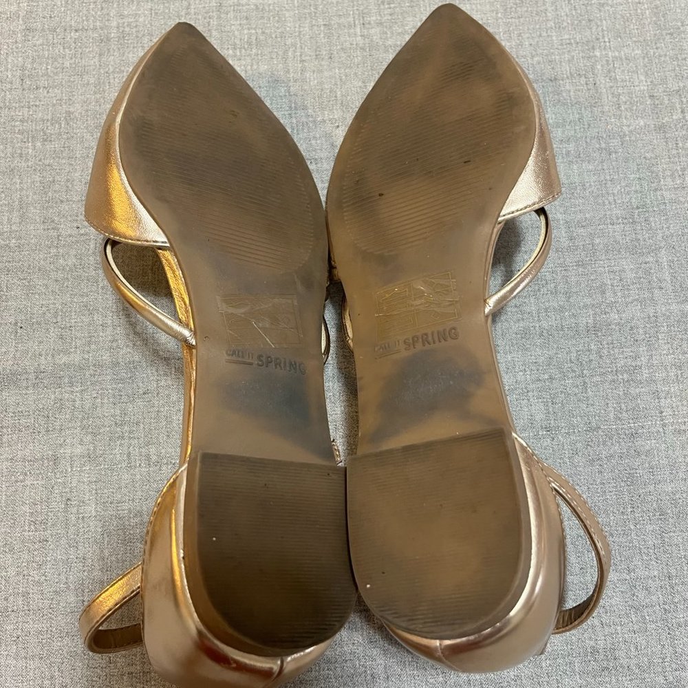 Call it Spring Flats Gold Size 6 - Picture 9 of 9